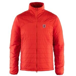 Fjallraven Men's Vibrant Red Puffer Jacket Expedition Series